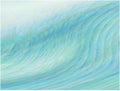 Abstract ocean wave turquoise with copy space Royalty Free Stock Photo