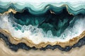 Abstract oceanic coffee art with wavy patterns and rich textures