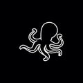 Abstract octopus logo vector design template