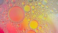 Abstract oil bubbles colored background Royalty Free Stock Photo
