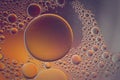 Abstract oil bubbles coloured background Royalty Free Stock Photo