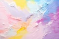 Abstract oil paint background. Colorful brushstrokes of paint, pastel paint colorful splashes background pastel color palette, AI