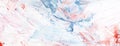 Abstract oil paint background. Light textured paper surface with palette knife strokes of colorful shades - blue, pink, white and Royalty Free Stock Photo