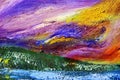 Abstract oil painting Royalty Free Stock Photo