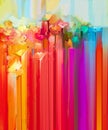 Abstract oil painting spring flower Royalty Free Stock Photo