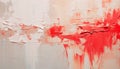 Abstract oil painting white, red, cream orange brush strokes, background, wallpaper, paint texture Royalty Free Stock Photo