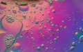 abstract oil and water bubles in pink colors Royalty Free Stock Photo