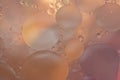 Abstract oil and water colourful bubble background