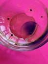 Abstract oil and water patterns on pink background Royalty Free Stock Photo