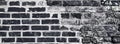 Abstract Old Distressed Brick Wall Black Background Royalty Free Stock Photo