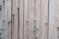 Abstract Old grunge Vintage plank wooden wall with rustic texture and nail/knots hole with dust stain Royalty Free Stock Photo