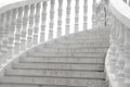 Abstract Old stairs in white With slope. Royalty Free Stock Photo
