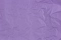 Abstract old wrinkled creased purple color paper texture background Royalty Free Stock Photo