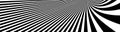 Abstract op art black and white lines in hyper 3D perspective vector abstract background, artistic illustration psychedelic linear