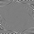 Abstract op art design. Illusion of torsion movement. Royalty Free Stock Photo