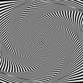 Abstract op art design. Illusion of torsion movement. Royalty Free Stock Photo