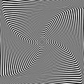 Abstract op art design. Illusion of torsion movement. Royalty Free Stock Photo