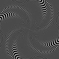 Abstract op art design. Illusion of whirl movement. Royalty Free Stock Photo