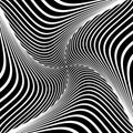 Abstract op art design. Illusion of whirl movement Royalty Free Stock Photo