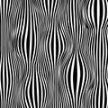 Abstract optical illusion striped pattern design