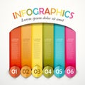 Abstract option infographics