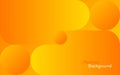 Abstract orange background. Bright yellow shapes and gradients. Simple design for web, brochure, flyer. Vector