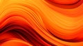 Abstract orange background with lines, generative AI.