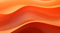 Abstract Orange Background with Waves AI Generated AI Generated Royalty Free Stock Photo