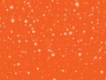 Abstract Orange background with white and snow layout design for christmas day,studio,room. Royalty Free Stock Photo