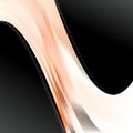 Abstract Orange Black and White Wave Business Background Vector Image Beautiful elegant Illustration Royalty Free Stock Photo