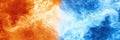 Abstract Orange and Blue Energy Background Royalty Free Stock Photo