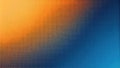 Abstract orange and blue halftone dot pattern background design. Generative AI Royalty Free Stock Photo