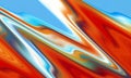 Abstract orange blue waves lines background, colors, shades abstract graphics. Abstract background and texture Royalty Free Stock Photo