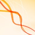 Abstract orange bright waves background Royalty Free Stock Photo