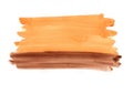 Abstract orange and brown watercolor painting brush stroke background.