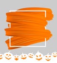 Abstract orange brush stroke background Royalty Free Stock Photo