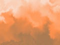 Abstract orange cloud texture, perfect for backgrounds and designs. Royalty Free Stock Photo
