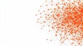 Abstract orange connections with nodes on white background representing technology and data visualization concepts Royalty Free Stock Photo