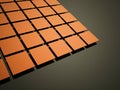 Abstract orange cubes background Royalty Free Stock Photo