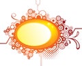 Abstract orange design