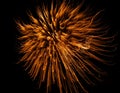 Abstract - Orange Firework Lights the night sky