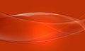 Abstract orange glass glossy curve wave design modern luxury futuristic background vector