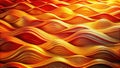 Abstract orange and gold wave pattern background a luxurious textured design for modern applications. Generative AI Royalty Free Stock Photo