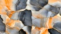 Abstract Orange Gray Marble Texture Royalty Free Stock Photo