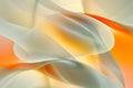 Abstract Orange and Gray Waves Flow Seamlessly, Creating a Dynamic and Visually Appealing Design, Perfect for Backg