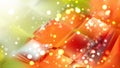 Abstract Orange and Green Blurred Bokeh Background Royalty Free Stock Photo