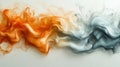 Abstract Orange and Grey Fluid Art Royalty Free Stock Photo