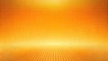 Abstract orange halftone pattern background with perspective floor. Generative AI Royalty Free Stock Photo