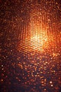 Abstract Orange Hexagonal Pattern Design, Portrait Images Generative AI Royalty Free Stock Photo