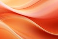 Abstract orange peach apricot line wave curve shape wallpaper background
